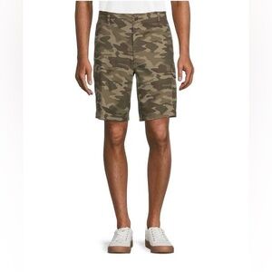 NWT George Camouflage 10” Cargo Shorts Casual Pockets Outdoor Hiking Cotton